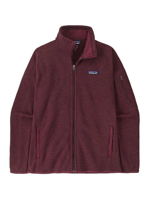 BETTER Fleecejacke mit durchgehendem Rei&szlig;verschluss Beerenfeige - Damenjacken