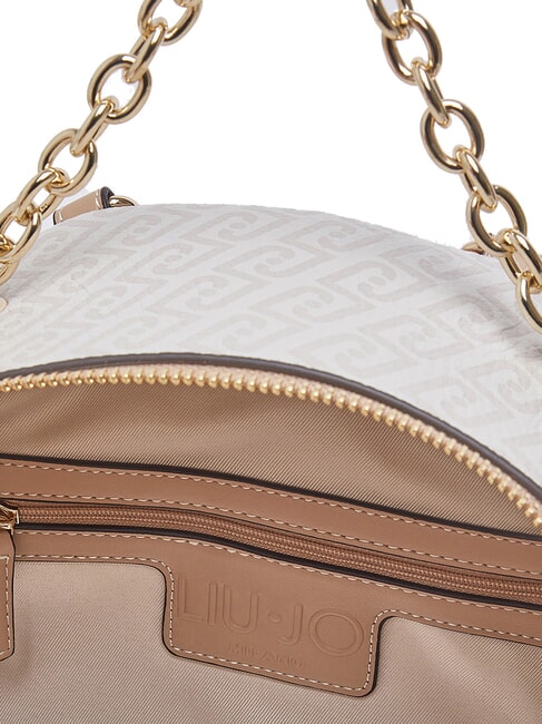 EMATITE Rucksack mit Vordertasche nat&uuml;rlich/dunkelpulver - Damentaschen