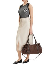 LIUJO GINESA Schultertasche mit Schultergurt Mokka - Damentaschen - 2
