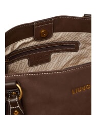 LIUJO GINESA Schultertasche mit Schultergurt Mokka - Damentaschen - 7
