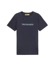 TRUSSARDI SLIM LOGO Kurzarm-T-Shirt Marineblau - Herren-T-Shirts - 3