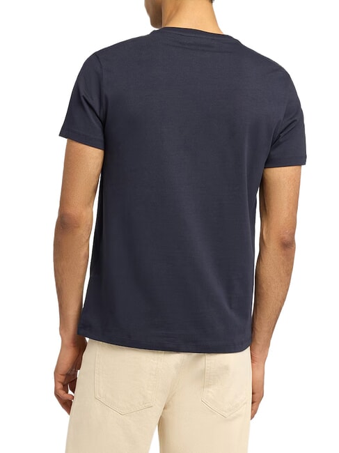 SLIM LOGO Kurzarm-T-Shirt Marineblau - Herren-T-Shirts