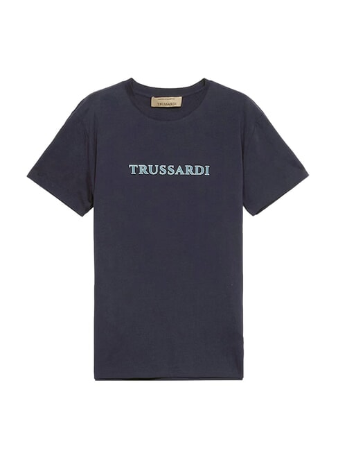 SLIM LOGO Kurzarm-T-Shirt Marineblau - Herren-T-Shirts