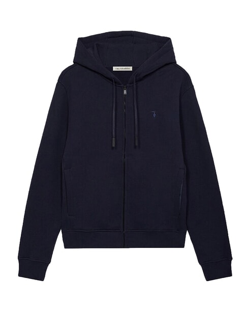 JERSEY Sweatshirt mit durchgehendem Rei&szlig;verschluss Marineblau - Sweatshirts Herren