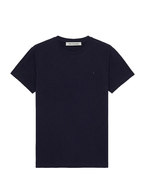 ESSENTIAL LEVRIERO Baumwoll-T-Shirt Marineblau - Herren-T-Shirts