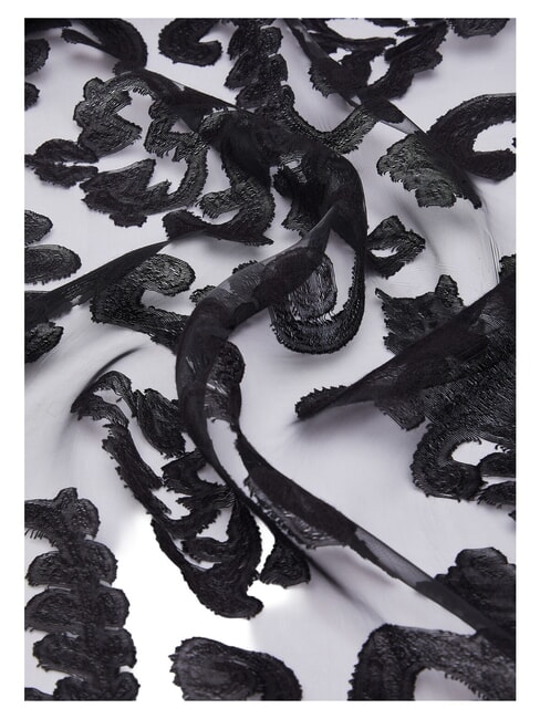 PIZZO Bedruckter Schal SCHWARZ - Schals
