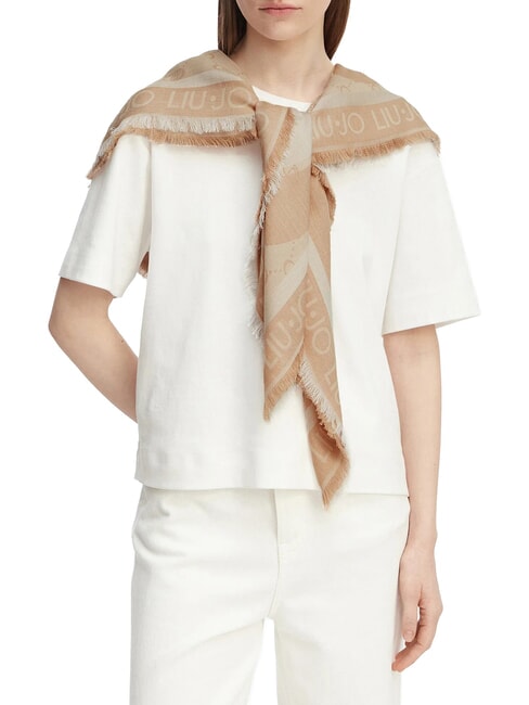 LOGO Jacquard-Schal Sand - Schals