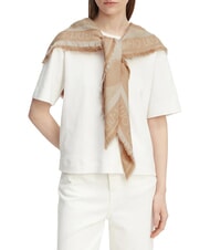 LIUJO LOGO Jacquard-Schal Sand - Schals - 4