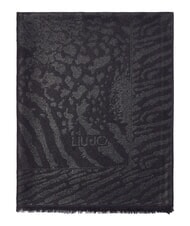 LIUJO ANIMALIER Bedruckter Schal SCHWARZ - Schals - 2
