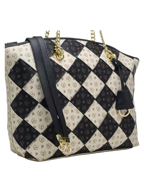 HERITAGE Schultertasche mit Schultergurt schwarzes Elfenbein - Damentaschen