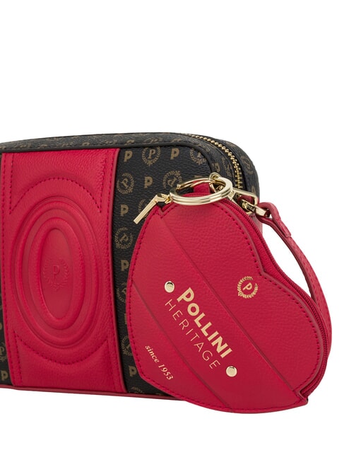 HERITAGE Mini-Schultertasche schwarz rot - Damentaschen