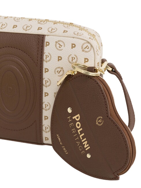 HERITAGE Mini-Schultertasche braunes Elfenbein - Damentaschen