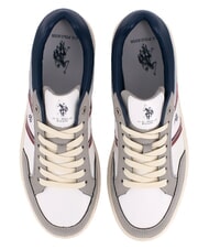 U.S. POLO ASSN. FABBRY Turnschuhe Wei&szlig;-Hellgrau - Herrenschuhe - 4
