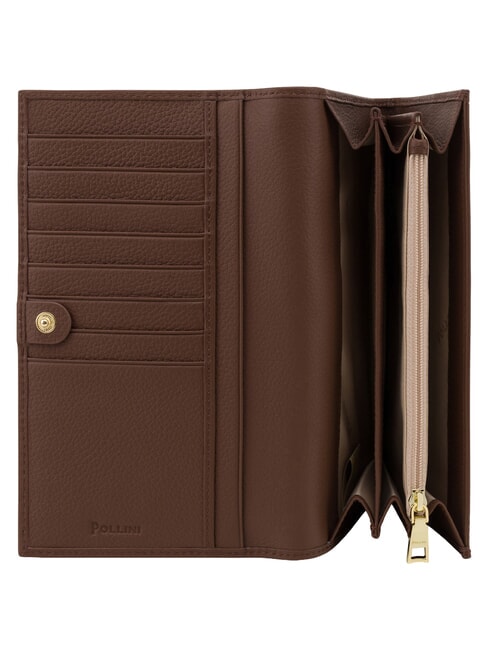 HERITAGE Gro&szlig;e Geldb&ouml;rse mit Kartenhalter braunes Elfenbein - Brieftaschen Damen