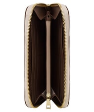 POLLINI HERITAGE Gro&szlig;e Geldb&ouml;rse mit Rei&szlig;verschluss braunes Elfenbein - Brieftaschen Damen - 3
