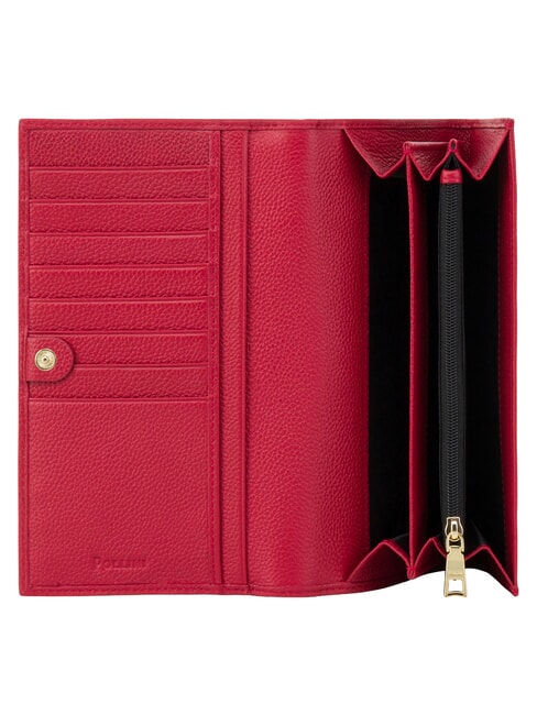 HERITAGE Gro&szlig;e Geldb&ouml;rse mit Kartenhalter schwarz rot - Brieftaschen Damen
