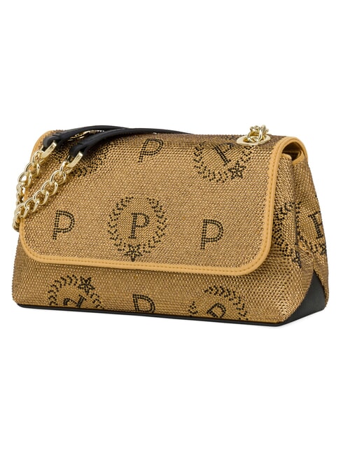 HERITAGE Kleine Schultertasche mit Kette Platin - Damentaschen