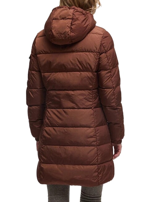 LADY LONG HUNTER Lange Daunenjacke Kaffee - Daunenjacken f&uuml;r Damen