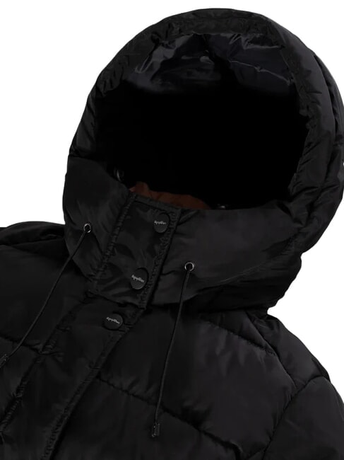 LADY LONG HUNTER Lange Daunenjacke Schwarz - Daunenjacken f&uuml;r Damen