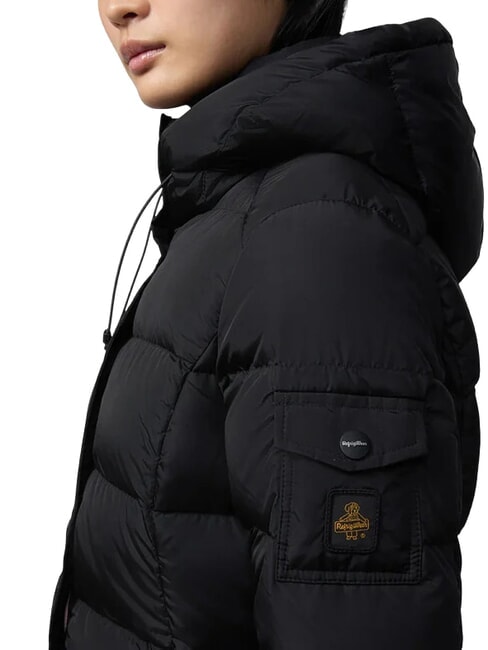 LADY LONG HUNTER Lange Daunenjacke Schwarz - Daunenjacken f&uuml;r Damen