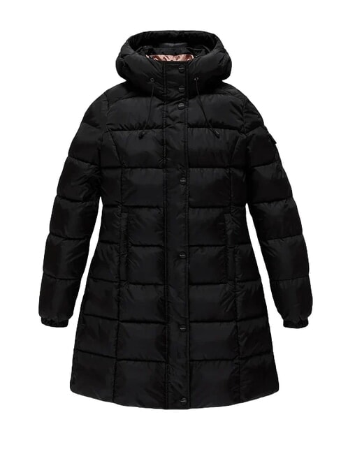 LADY LONG HUNTER Lange Daunenjacke Schwarz - Daunenjacken f&uuml;r Damen