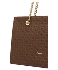 POLLINI HERITAGE Einkaufstasche aus Leder braun / creme - Damentaschen - 5