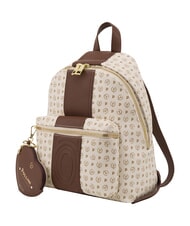 POLLINI HERITAGE Rucksack mit Vordertasche und Schl&uuml;sselring braunes Elfenbein - Damentaschen - 2