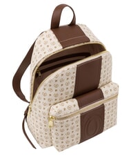 POLLINI HERITAGE Rucksack mit Vordertasche und Schl&uuml;sselring braunes Elfenbein - Damentaschen - 4