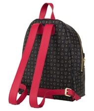 POLLINI HERITAGE Rucksack mit Vordertasche und Schl&uuml;sselring schwarz rot - Damentaschen - 3