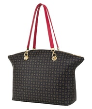 POLLINI HERITAGE Schultertasche mit Schl&uuml;sselring schwarz rot - Damentaschen - 4
