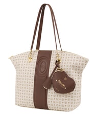 POLLINI HERITAGE Schultertasche mit Schl&uuml;sselring braunes Elfenbein - Damentaschen - 2