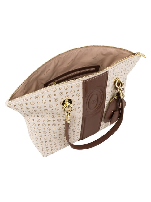 HERITAGE Schultertasche mit Schl&uuml;sselring braunes Elfenbein - Damentaschen
