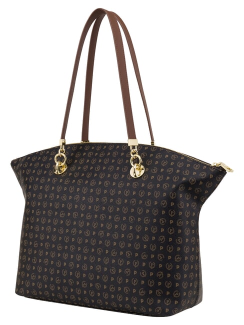 HERITAGE Schultertasche mit Schl&uuml;sselring schwarzbraun - Damentaschen