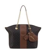 POLLINI HERITAGE Schultertasche mit Schl&uuml;sselring schwarzbraun - Damentaschen - 5
