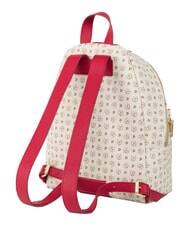 POLLINI HERITAGE Rucksack mit Vordertasche und Schl&uuml;sselring rotes Elfenbein - Damentaschen - 3