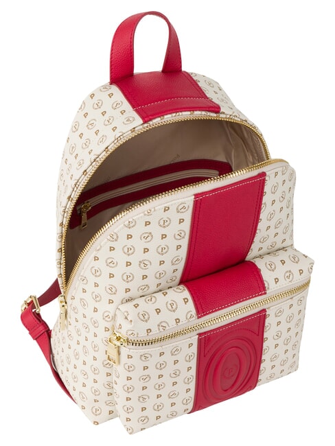 HERITAGE Rucksack mit Vordertasche und Schl&uuml;sselring rotes Elfenbein - Damentaschen
