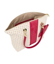 POLLINI HERITAGE Schultertasche mit Schl&uuml;sselring rotes Elfenbein - Damentaschen - 4