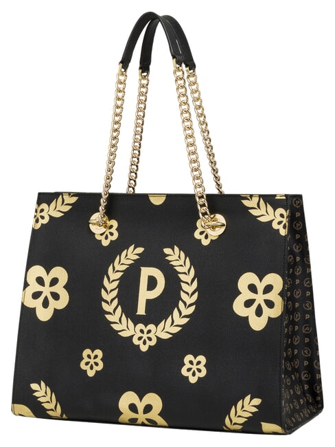 HERITAGE Einkaufstasche mit Allover-Print schwarzes Gold - Damentaschen