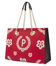 POLLINI HERITAGE Einkaufstasche mit Allover-Print schwarzer Lack - Damentaschen - 2