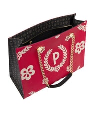 POLLINI HERITAGE Einkaufstasche mit Allover-Print schwarzer Lack - Damentaschen - 3