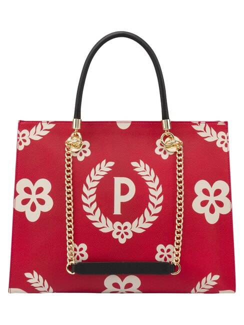 HERITAGE Einkaufstasche mit Allover-Print schwarzer Lack - Damentaschen