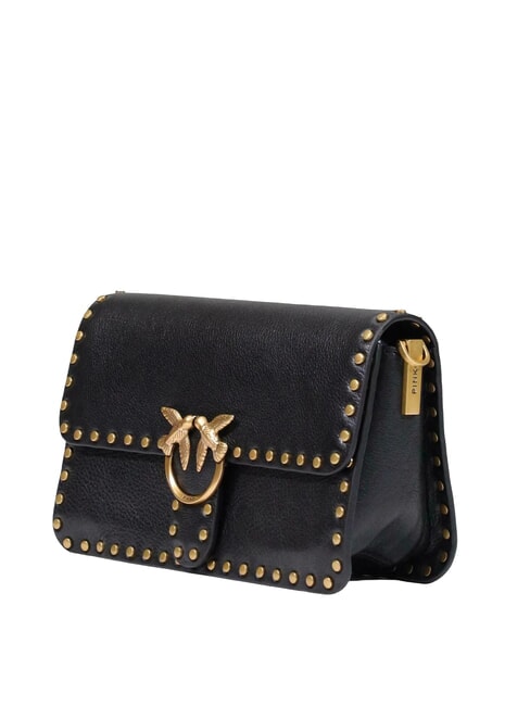 LOVE ONE SLOUCHY Mini-Schultertasche schwarz-antikgold - Damentaschen