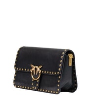 PINKO LOVE ONE SLOUCHY Mini-Schultertasche schwarz-antikgold - Damentaschen - 2