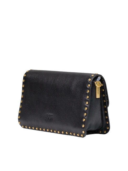 LOVE ONE SLOUCHY Mini-Schultertasche schwarz-antikgold - Damentaschen