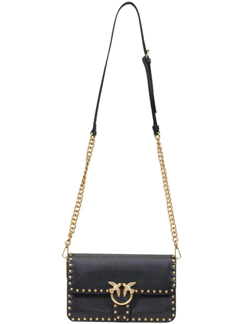 LOVE ONE SLOUCHY Mini-Schultertasche schwarz-antikgold - Damentaschen