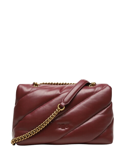 CLASSIC LOVE PUFF Tasche aus Nappaleder intensives Johannisbeer-Antikgold - Damentaschen