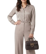 PINKO LOVE LADY PUFF Mini-Handtasche mit Schultergurt Marascabraun-Antikgold - Damentaschen - 2