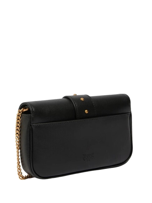 LOVE POCKET Mini-Schultertasche schwarz-antikgold - Damentaschen