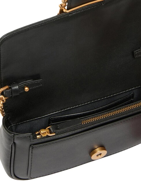 LOVE POCKET Mini-Schultertasche schwarz-antikgold - Damentaschen
