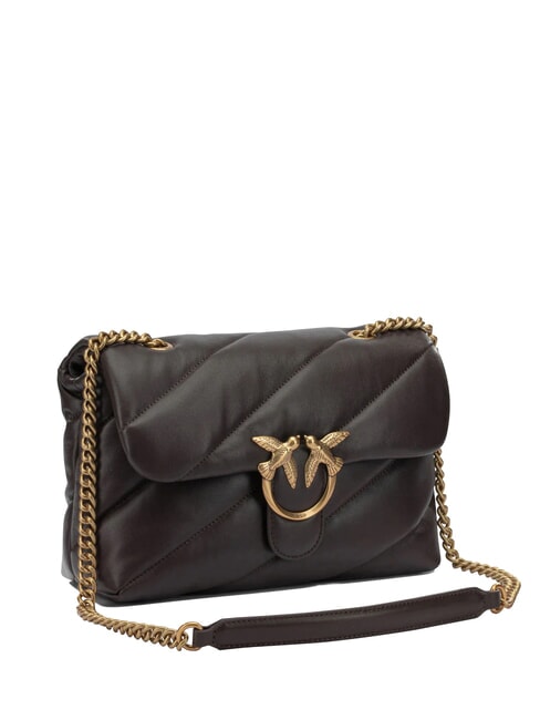 CLASSIC LOVE PUFF Tasche aus Nappaleder Marascabraun-Antikgold - Damentaschen